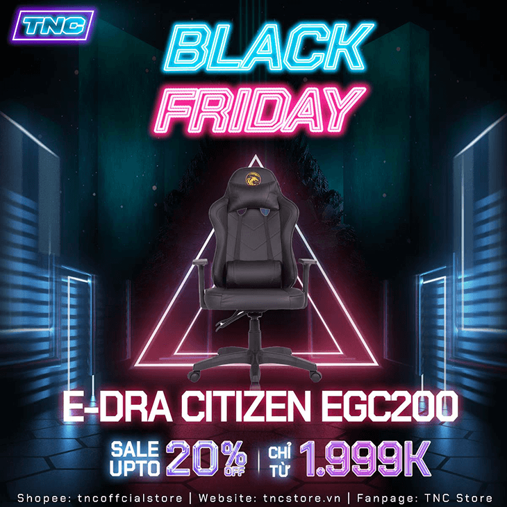 Ghế game E-Dra Citizen EGC200 Black